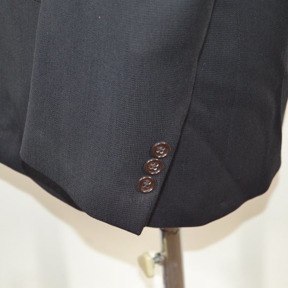 Pronto Uomo 36R Sport Coat Blazer Suit Jacket Navy - Picture 3 of 8